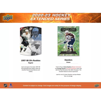 NHL boxovi NHL hokejske karte 2022-23 Upper Deck Extended Series Blaster Box
