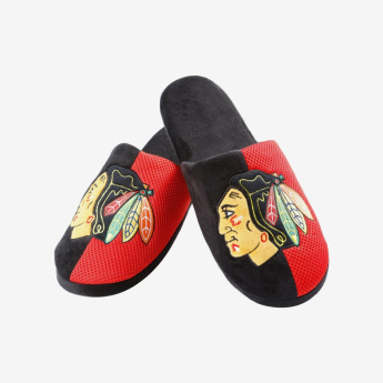 Chicago Blackhawks muške natikače Logo Staycation Slipper