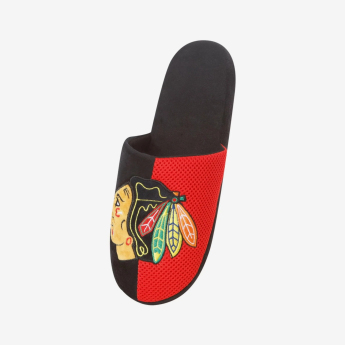 Chicago Blackhawks muške natikače Logo Staycation Slipper
