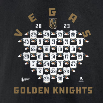 Vegas Golden Knights muška majica 2023 Stanley Cup Champions Jersey Roster