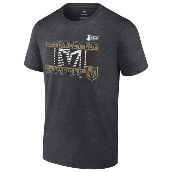 Vegas Golden Knights muška majica 2023 Stanley Cup Champions Roster Heather Charcoal