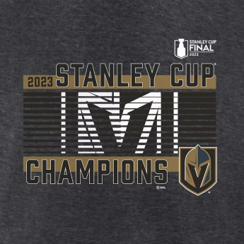Vegas Golden Knights muška majica 2023 Stanley Cup Champions Roster Heather Charcoal