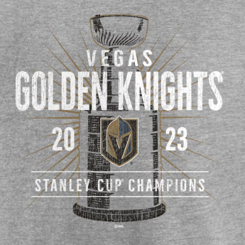 Vegas Golden Knights muška majica 2023 Stanley Cup Champions Shootout grey