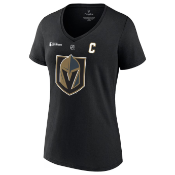 Vegas Golden Knights ženska majica Mark Stone 2023 Stanley Cup Champions Authentic Stack Player Name & Number V-Neck