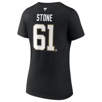 Vegas Golden Knights ženska majica Mark Stone 2023 Stanley Cup Champions Authentic Stack Player Name & Number V-Neck