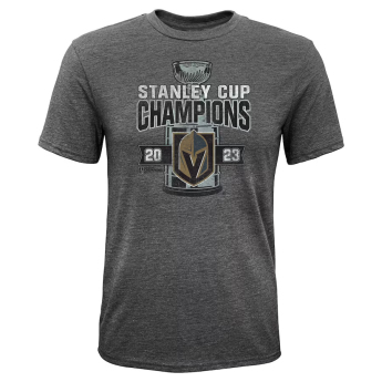 Vegas Golden Knights dječja majica 2023 Stanley Cup Champions Tri-Blend grey
