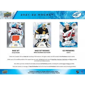NHL boxovi NHL hokejske karte 2021-22 Upper Deck Ice Hobby Box