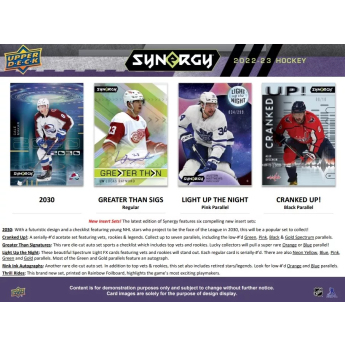 NHL boxovi NHL hokejske karte 2022-23 Upper Deck Synergy Hobby Box