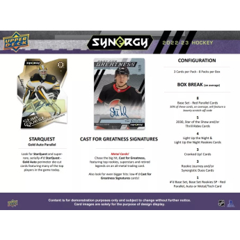 NHL boxovi NHL hokejske karte 2022-23 Upper Deck Synergy Hobby Box