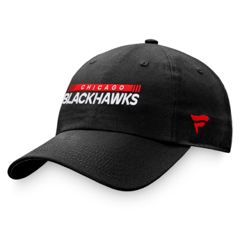 Chicago Blackhawks kapa za bejzbol Unstr Adj Black