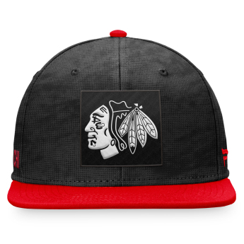 Chicago Blackhawks šilterica ravnog oboda Black-Athletic Red