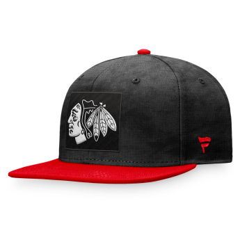 Chicago Blackhawks šilterica ravnog oboda Black-Athletic Red
