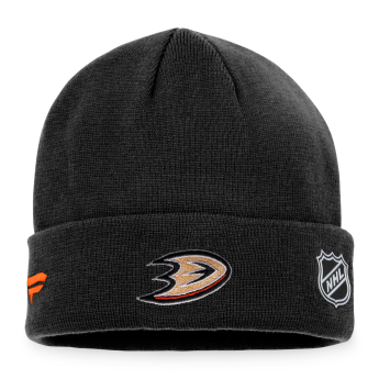 Anaheim Ducks zimske kape Authentic Pro Game & Train Cuffed Knit Black