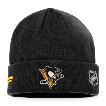 Pittsburgh Penguins zimske kape Authentic Pro Game & Train Cuffed Knit Black