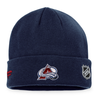 Colorado Avalanche zimske kape Authentic Pro Game & Train Cuffed Knit Athletic Navy