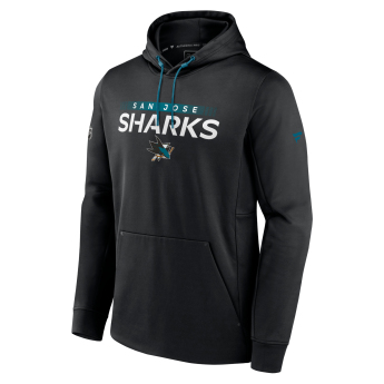 San Jose Sharks muška majica s kapuljačom RINK Performance Black-Active Blue