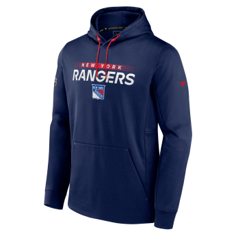 New York Rangers muška majica s kapuljačom RINK Performance Navy-Athletic Red