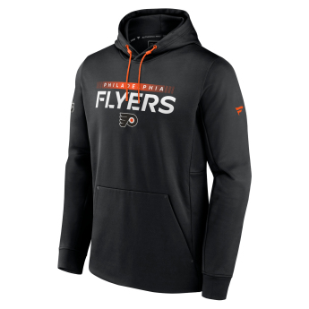 Philadelphia Flyers muška majica s kapuljačom RINK Performance Black-Dark Orange