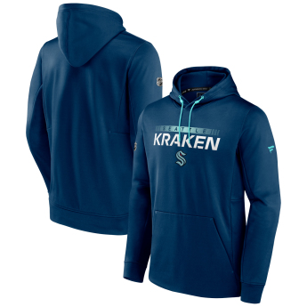 Seattle Kraken muška majica s kapuljačom Traditional Navy-Icy Blue
