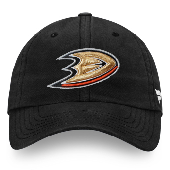 Anaheim Ducks kapa za bejzbol NHL Core Black Curved Unstructured Strapback Cap