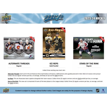 NHL boxovi NHL hokejske karte 2023-24 Upper Deck MVP Hockey Hobby Box
