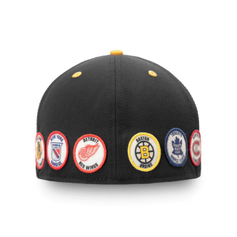 NHL proizvodi šilterica ravnog oboda Original Six Fitted - Black/Gold