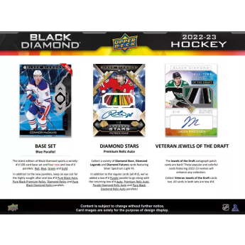 NHL boxovi NHL hokejske karte 2022-23 Upper Deck Black Diamond Hobby Box