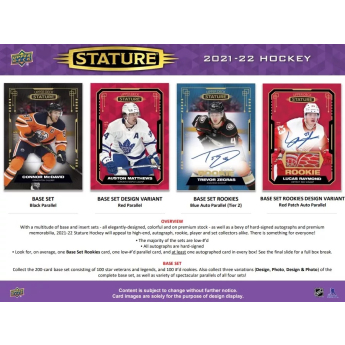 NHL boxovi NHL hokejske karte 2021-22 Upper Deck Stature Hobby Box