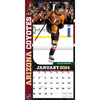 Arizona Coyotes kalendar 2024 Wall Calendar