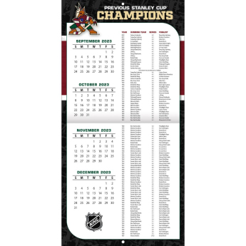 Arizona Coyotes kalendar 2024 Wall Calendar