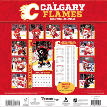 Calgary Flames kalendar 2024 Wall Calendar