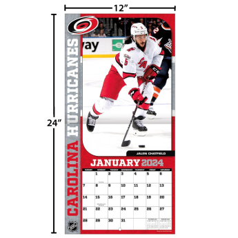 Carolina Hurricanes kalendar 2024 Wall Calendar