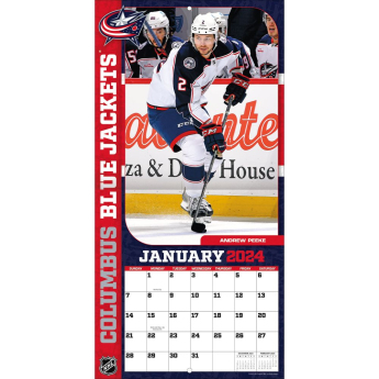 Columbus Blue Jackets kalendar 2024 Wall Calendar