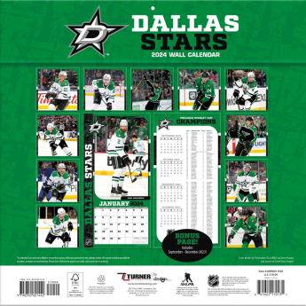 Dallas Stars kalendar 2024 Wall Calendar