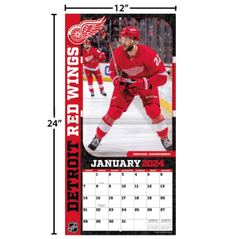 Detroit Red Wings kalendar 2024 Wall Calendar
