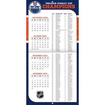 Edmonton Oilers kalendar 2024 Wall Calendar