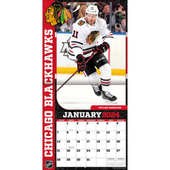 Chicago Blackhawks kalendar 2024 Wall Calendar