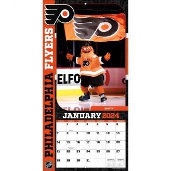 NHL proizvodi kalendar NHL Mascots 2024 Wall Calendar