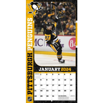Pittsburgh Penguins kalendar Sidney Crosby #87 2024 Wall Calendar