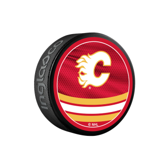 Calgary Flames pak Reverse Retro Jersey 2022 Souvenir Collector Hockey Puck