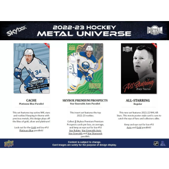 NHL boxovi NHL hokejske karte 2022-23 Upper Deck Skybox Metal Universe Hobby Box