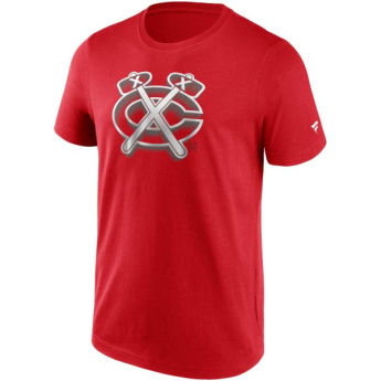 Chicago Blackhawks muška majica Chrome Graphic T-Shirt Athletic Red