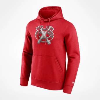 Chicago Blackhawks muška majica s kapuljačom Chrome Graphic Hoodie Athletic Red