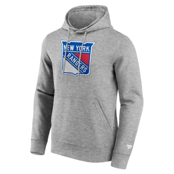New York Rangers muška majica s kapuljačom Primary Logo Graphic Hoodie Sport Gray Heather