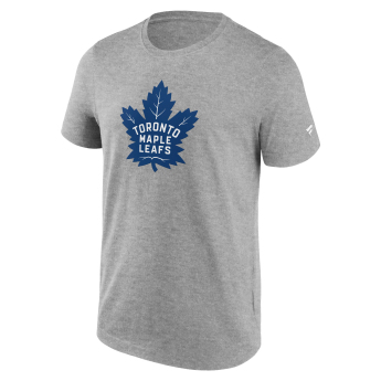 Toronto Maple Leafs muška majica Primary Logo Graphic Sport Gray Heather