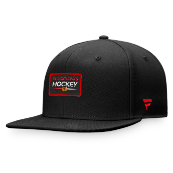 Chicago Blackhawks šilterica ravnog oboda Authentic Pro Prime Flat Brim Snapback black