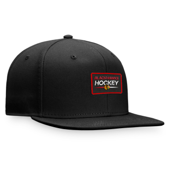 Chicago Blackhawks šilterica ravnog oboda Authentic Pro Prime Flat Brim Snapback black