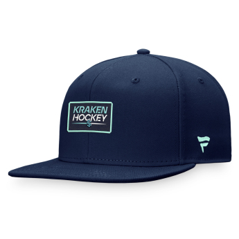 Seattle Kraken šilterica ravnog oboda Authentic Pro Prime Flat Brim Snapback navy