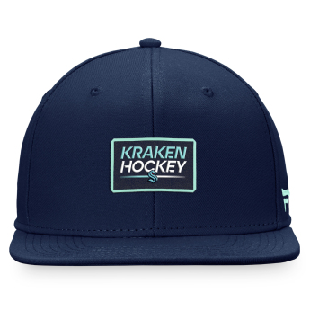 Seattle Kraken šilterica ravnog oboda Authentic Pro Prime Flat Brim Snapback navy