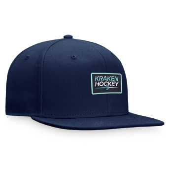 Seattle Kraken šilterica ravnog oboda Authentic Pro Prime Flat Brim Snapback navy